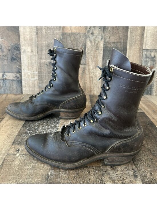 Whites Hathorn Vintage Kiltie Logger Packer Plain Toe Boots Mens 13 B